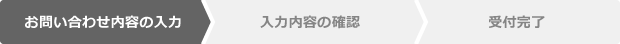 お問い合わせ内容の入力